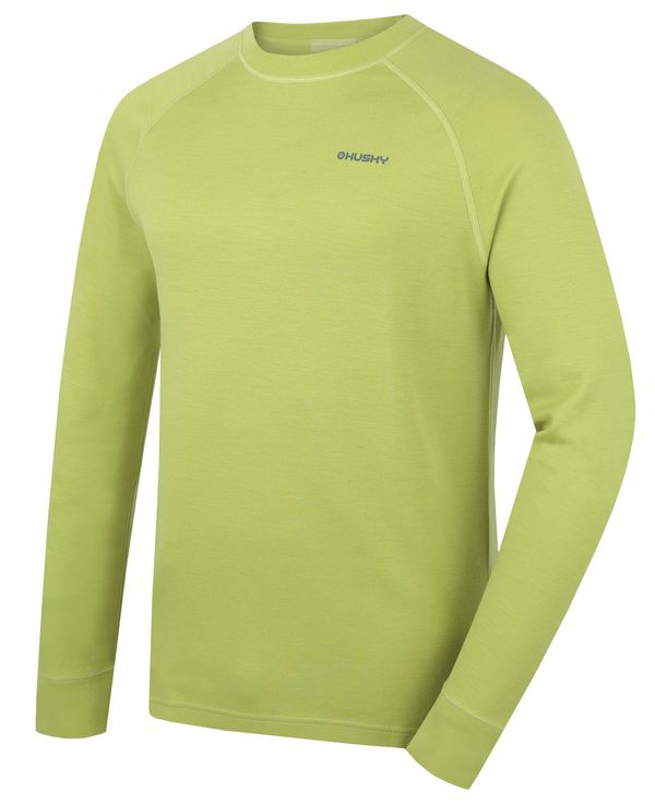 HUSKY Men's merino sweatshirt HUSKY Aron M bright green
