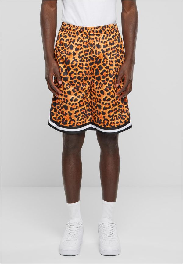 Urban Classics Men's Mesh AOP Leopard Shorts