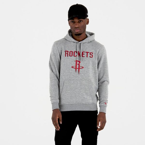 New Era Men's New Era NBA Remaining Teams Hoodie Houston Rockets Light Grey, XL