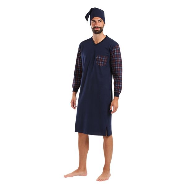 Foltýn Men's nightgown Foltýn dark blue