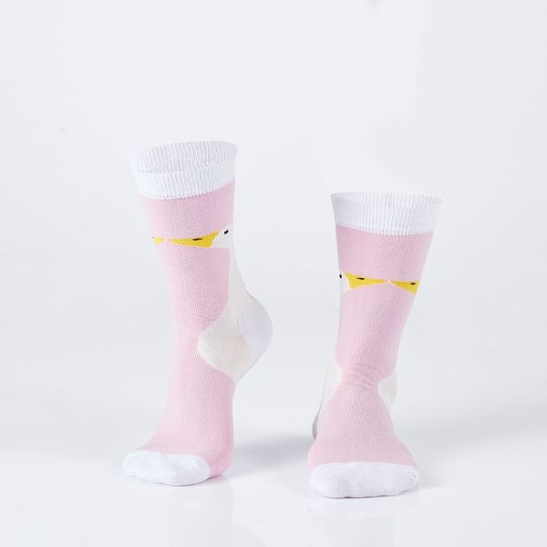 FASARDI Men's pink socks with duck