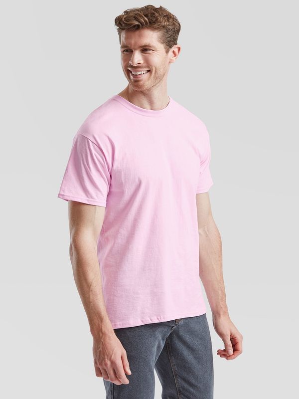 Fruit of the Loom Men's Pink T-shirt Valueweight Fruit of the Loom