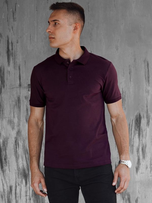 DStreet Men's Plum Polo Shirt Dstreet