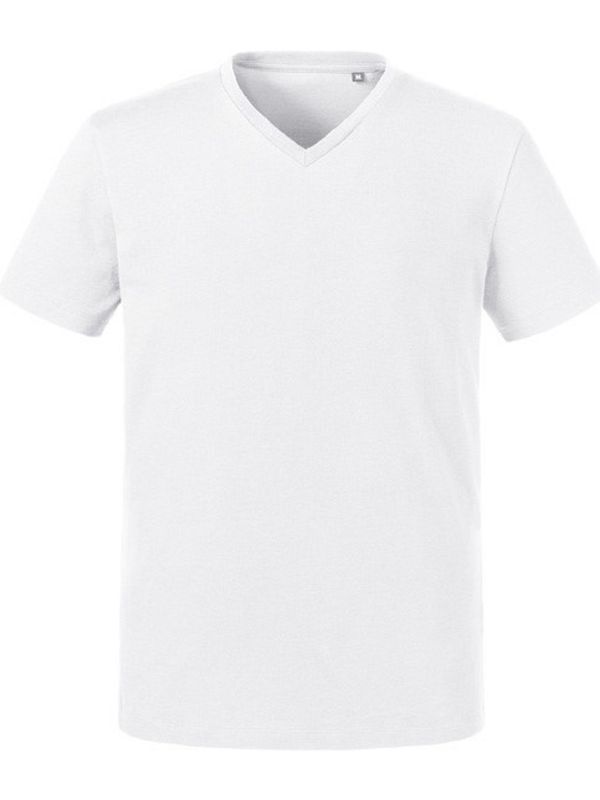 RUSSELL Men's Pure Organic V-Neck Russell T-Shirt