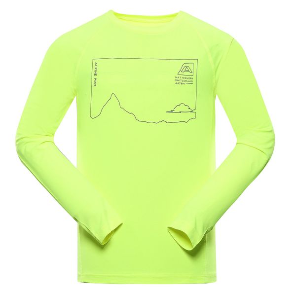 ALPINE PRO Men's quick-drying T-shirt ALPINE PRO AMAD neon safety yellow variant pb
