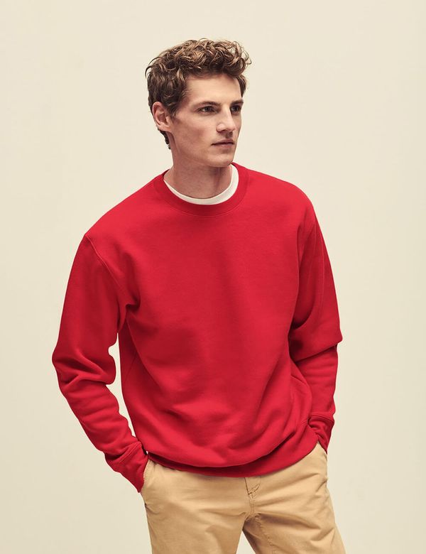 Fruit of the Loom Men's Red Set-in Sweat Fruit of the Loom