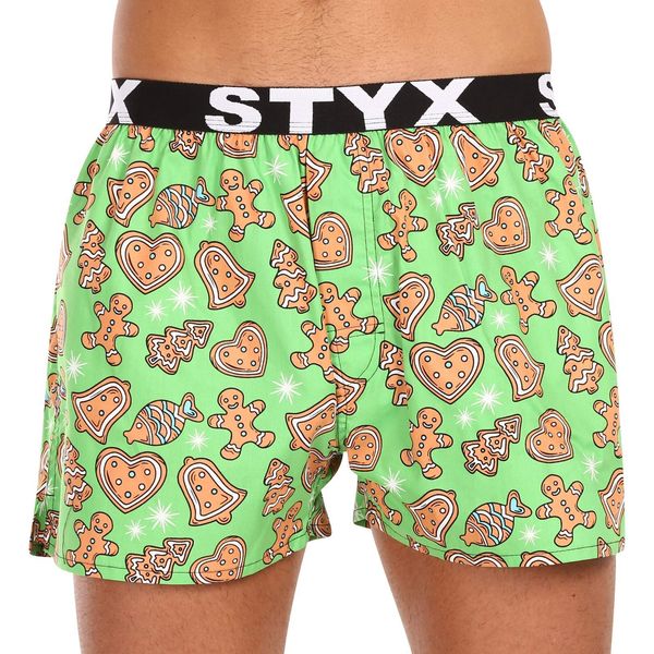 STYX Men's shorts Styx art sports rubber Christmas gingerbread