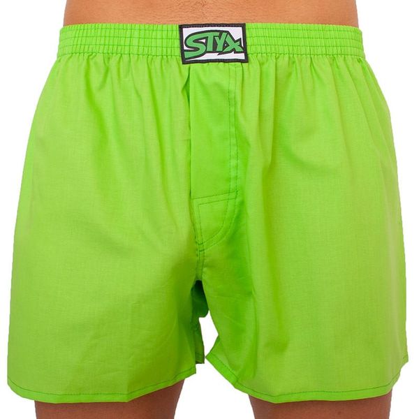 STYX Men's shorts Styx classic rubber oversized green (E1069)