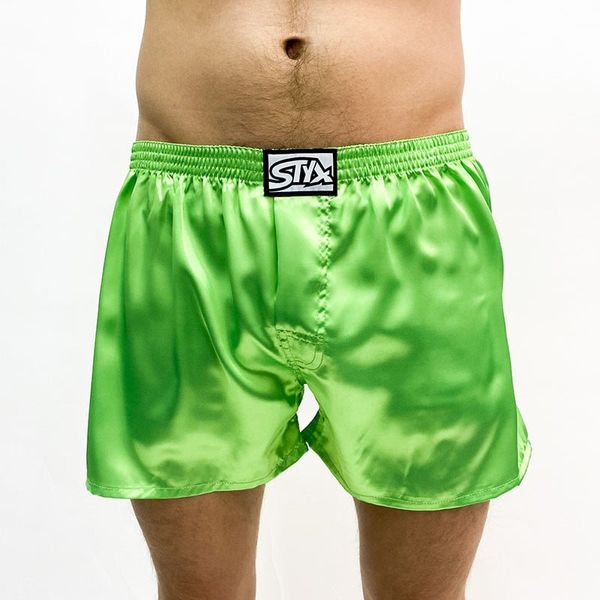 STYX Men's shorts Styx classic rubber satin green