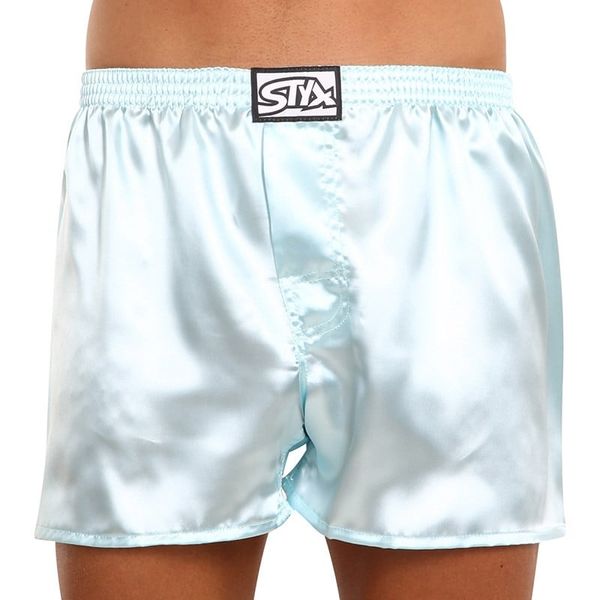 STYX Men's shorts Styx classic rubber satin light blue