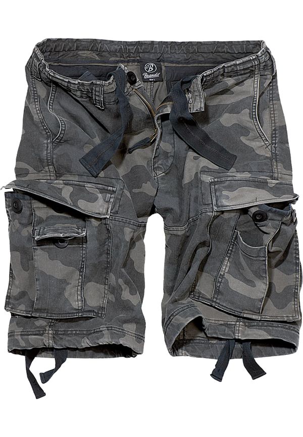 Brandit Men's Shorts Vintage Cargo - Dark/Camouflage