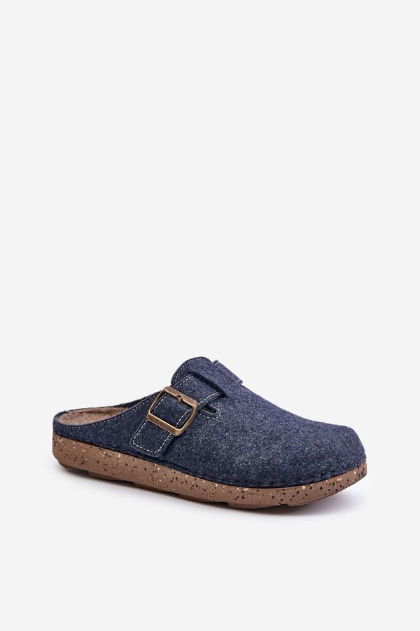 Inblu Men's Slippers With Buckle Preventive Slippers Inblu Navy Blue