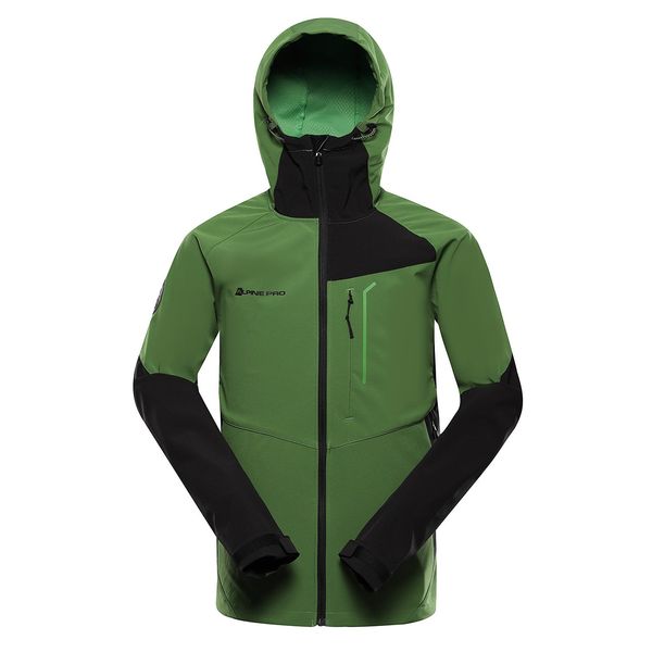 ALPINE PRO Men's softshell jacket with membrane ALPINE PRO ESPRIT treetop