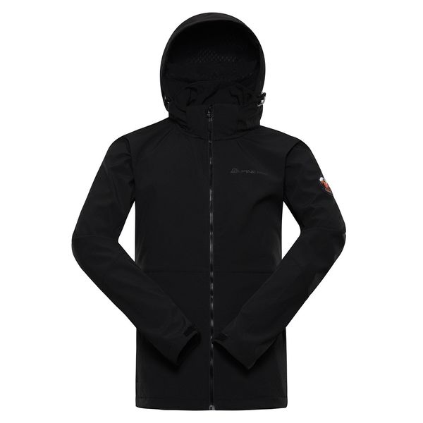 ALPINE PRO Men's softshell jacket with membrane ALPINE PRO MEROM black