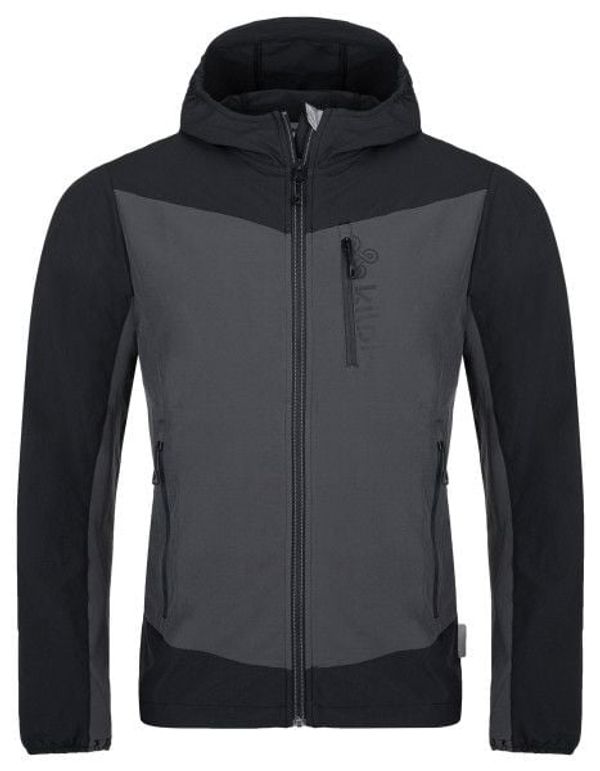 Kilpi Men's softshell running jacket Kilpi BALANS-M dark grey