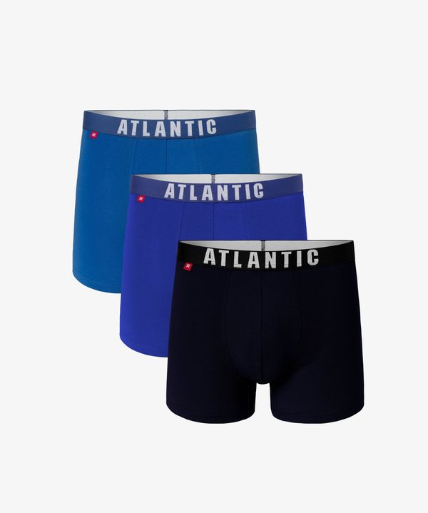 Atlantic Men's Sport Boxers ATLANTIC 3Pack - turquoise/blue/navy