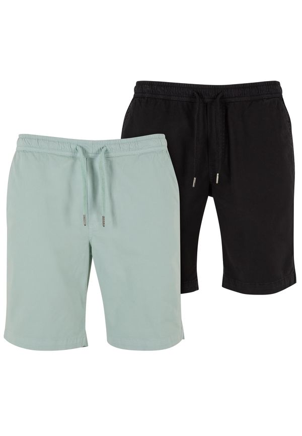 UC Men Men's Stretch Twill 2-Pack Shorts - Mint + Black