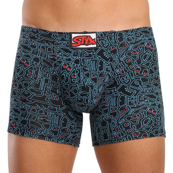 STYX Men's Styx Long Art Classic Rubber Doodle Boxer Shorts
