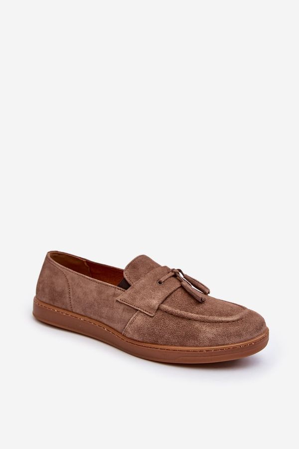 Zazoo Men's Suede Loafers Shoes Zazoo