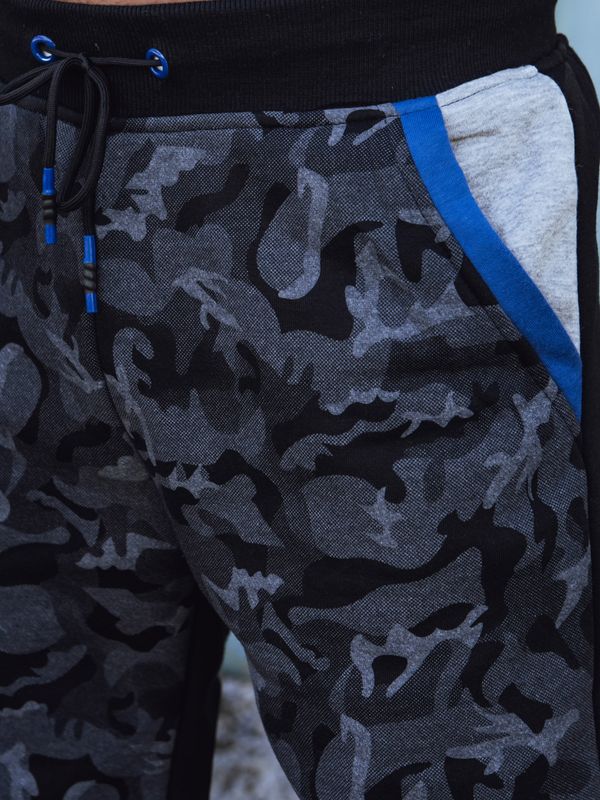 DStreet Men's sweatpants camo black Dstreet