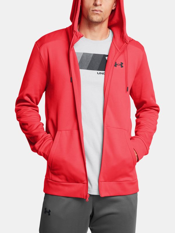 Under Armour Men's sweatshirt Under Armour UA Armour Fleece FZ Hoodie-RED - Men's