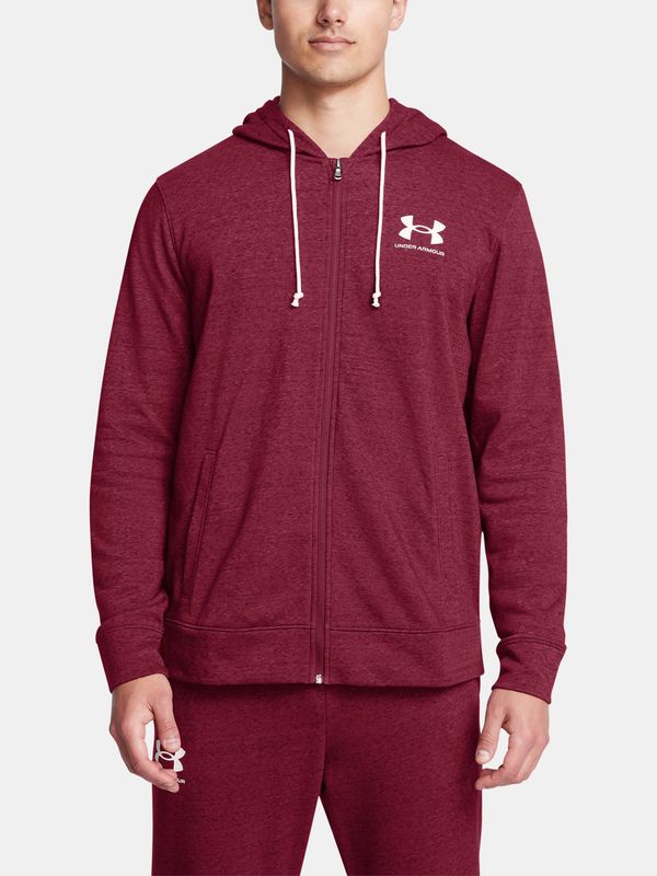 Under Armour Men's sweatshirt Under Armour UA Rival Terry LC FZ-RED - Men's