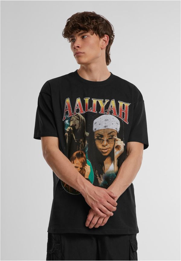 Mister Tee Men's T-shirt Aaliyah Retro Oversize black