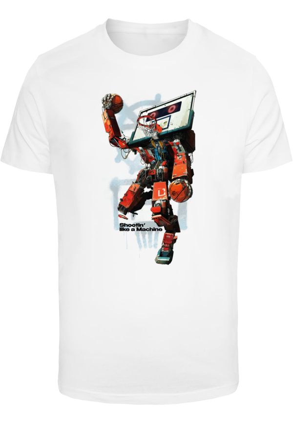 Mister Tee Men's T-shirt Bball Robot white
