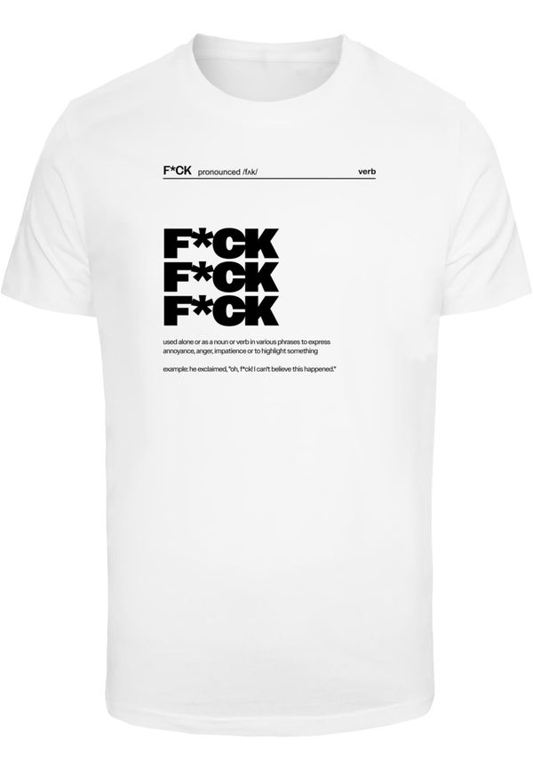 Mister Tee Men's T-shirt F*ck Definition white