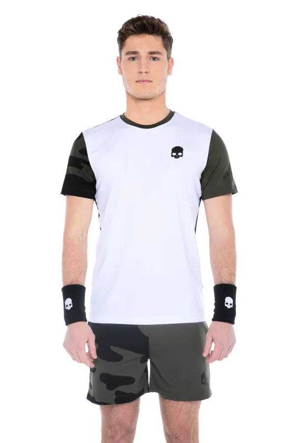 Hydrogen Men's T-shirt Hydrogen Tech Camo Tee White/Military Green XL