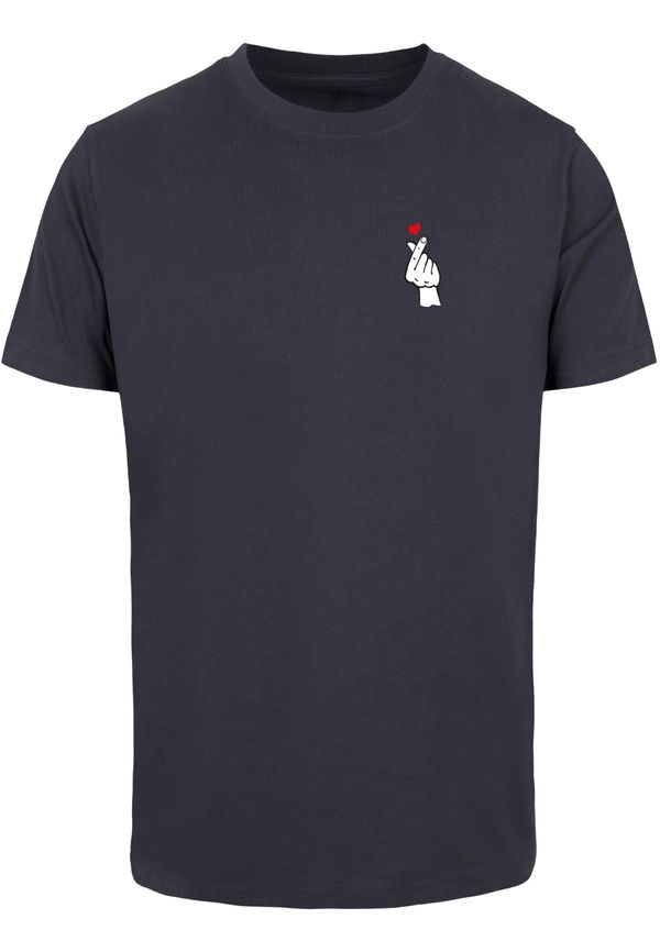 Mister Tee Men's T-shirt Love Sign Tee 2.0 blue