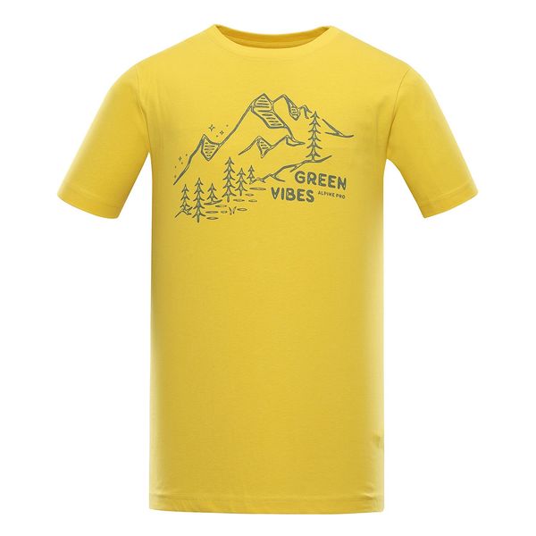 ALPINE PRO Men's T-shirt made of organic cotton ALPINE PRO NATUR sulphur variant pa