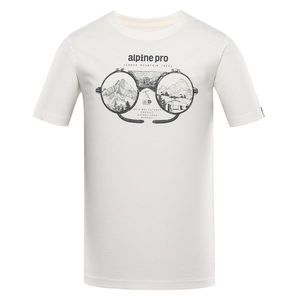 ALPINE PRO Men's T-shirt made of organic cotton ALPINE PRO TERMES crème variant pa