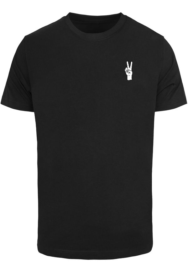 MT Men Men's T-shirt Peace Hand - black