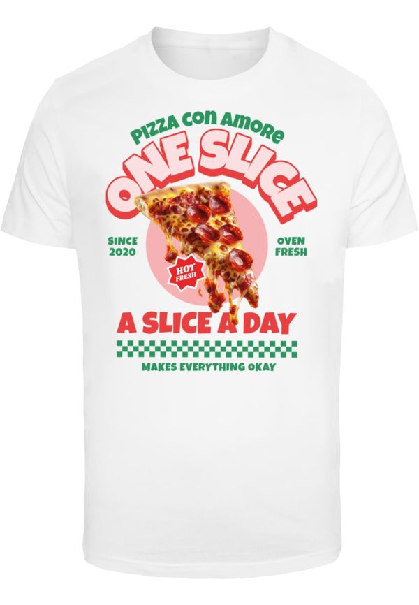 Mister Tee Men's T-shirt Pizza Amore Tee white