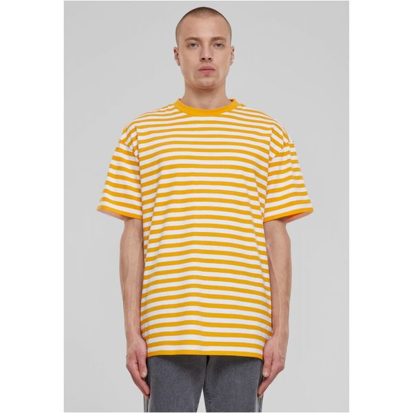 Urban Classics Men's T-shirt Regular Stripe - white/yellow