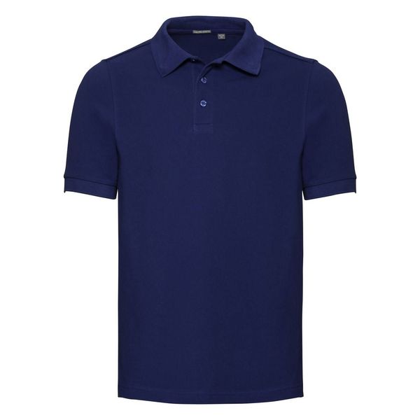 RUSSELL Men's T-shirt Tailored Stretch Polo R567M 95% smooth cotton ring-spun 5% Lycra 205g/210g