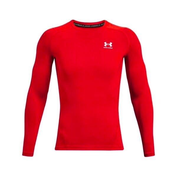 Under Armour Men's T-shirt Under Armour HG Armour Comp LS-RED M