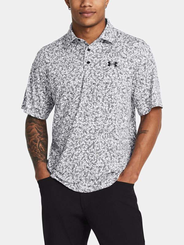 Under Armour Men's T-shirt Under Armour UA Playoff 3.0 Printed Polo-WHT - Men's