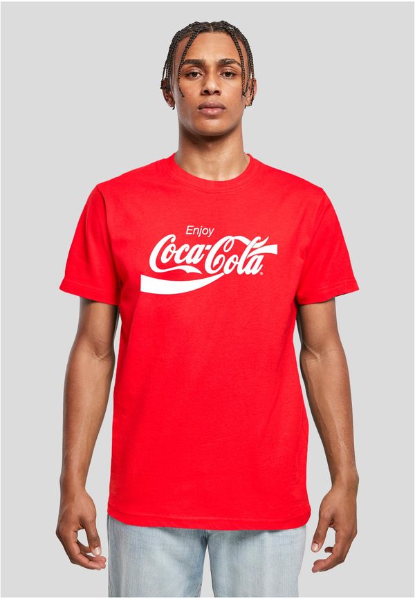 Merchcode Men's T-shirt with Coca Cola logo red
