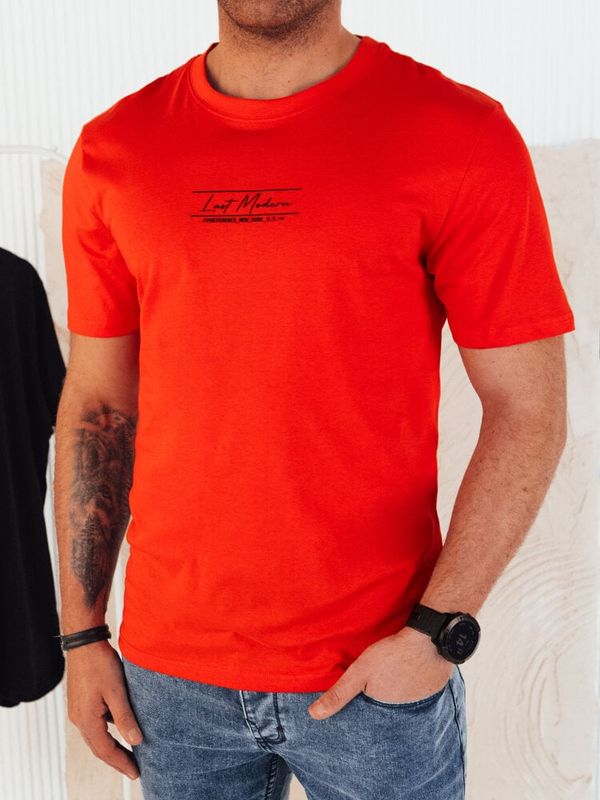 DStreet Men's T-shirt with orange print Dstreet