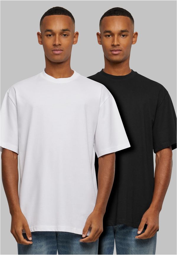 Urban Classics Men's T-shirts Tall 2-Pack white+black