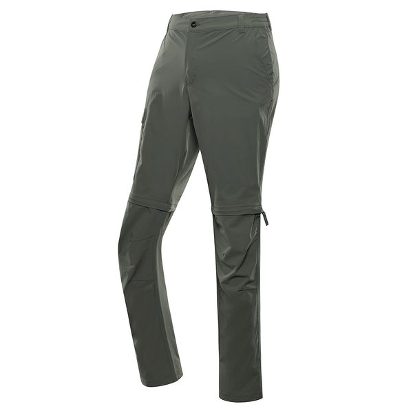 ALPINE PRO Men's trousers with impregnation and detachable legs. ALPINE PRO NESC olivine