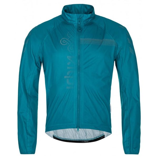 Kilpi Men's waterproof cycling jacket Kilpi RAINAR-M turquoise