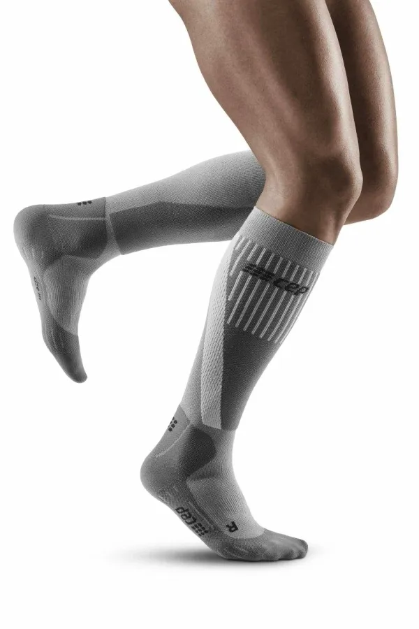 Cep Men's winter compression knee-high socks CEP Grey IV, long