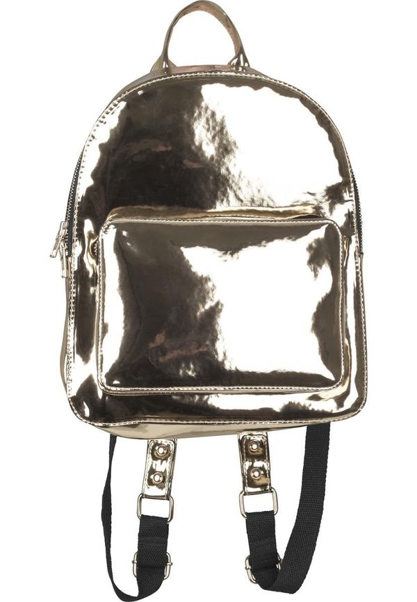 Urban Classics Accessoires Midi Metallic Backpack Gold