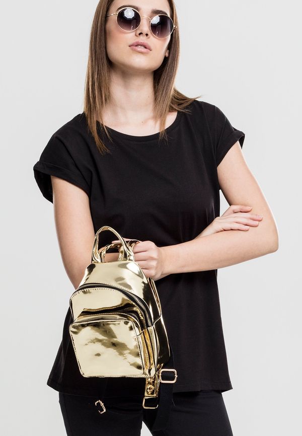 Urban Classics Mini Metallic Backpack Gold