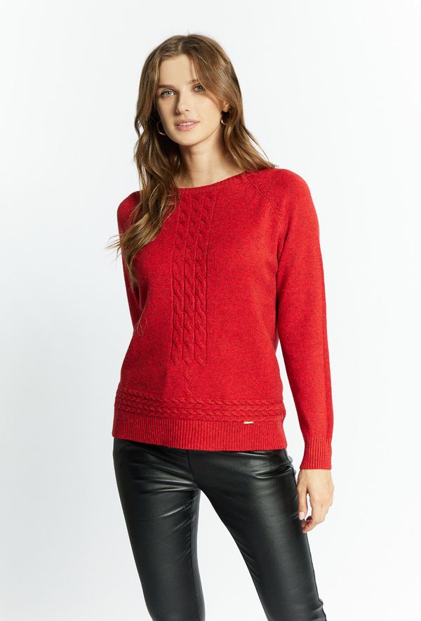 MONNARI MONNARI Woman's Jumpers & Cardigans Women's Sweater With Braid Weave