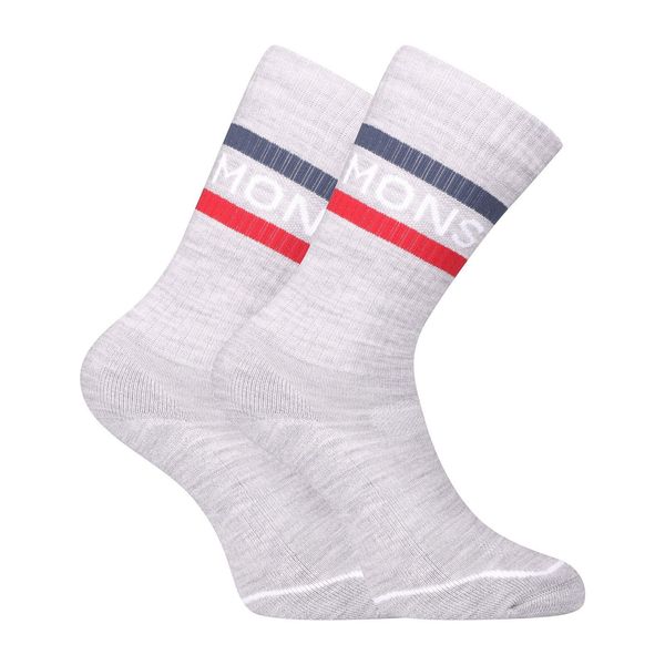 Mons Royale Mons Royale merino gray socks