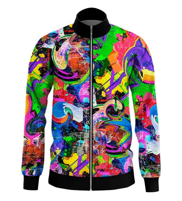 Mr. GUGU & Miss GO Mr. GUGU & Miss GO Man's Colorful Lion Track Jacket S-W-526 2202